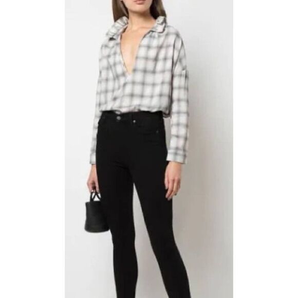 A Shirt Thing Penelope Top in Plaid Print Sz. P/S - Picture 1 of 6